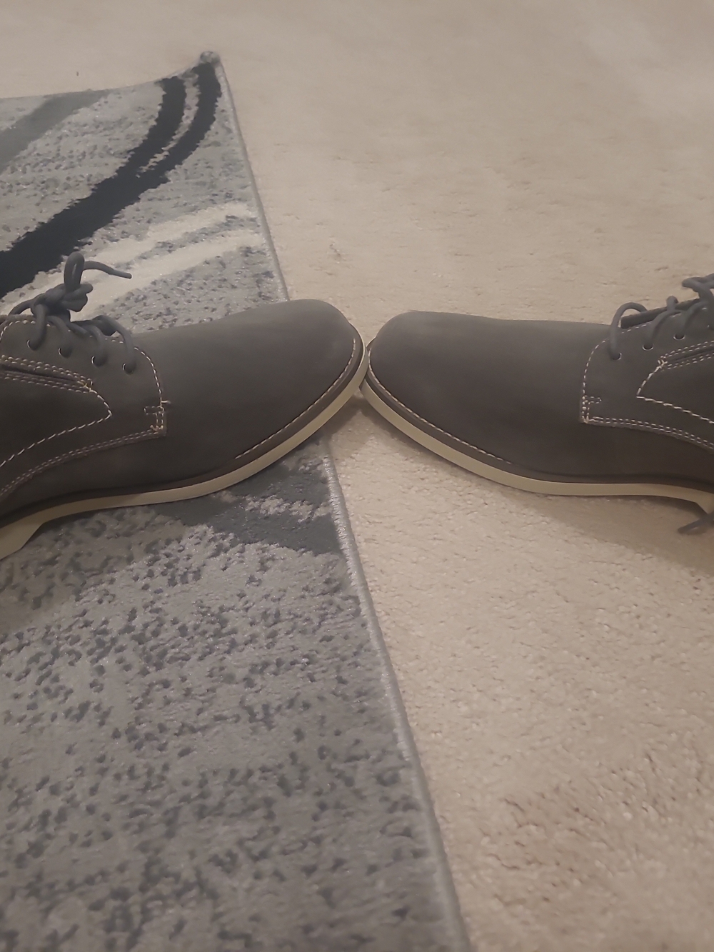 Crown & Ivy Percy Grey/White/Pink Casual Oxfords 10 M - Picture 6 of 15